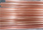 Tuyau de cuivre sans couture droit C11000, tube rond de cuivre tournant de bandes de coutume