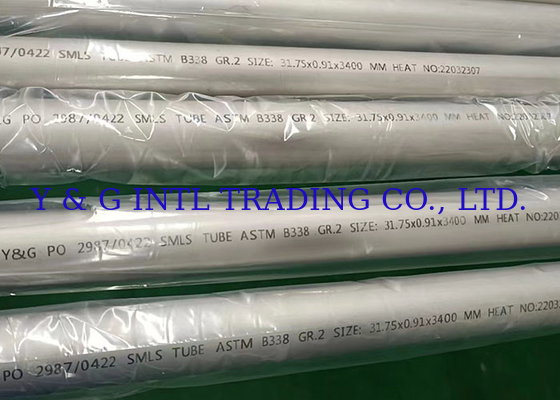 Tubes en alliage de titane laminées à froid de précision à faible impureté de 1%