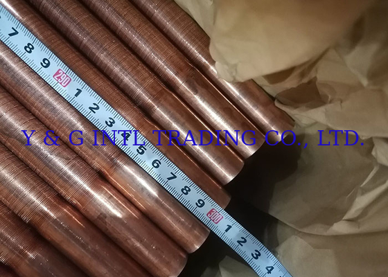 Fin de tube en acier inoxydable 0,3 mm - 1 mm pour échangeur de chaleur industriel