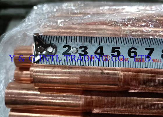 Exchanger de chaleur de type KL Fin Cupro tube à nageoires de nickel en argent avec tube nu alliage de cuivre nickel