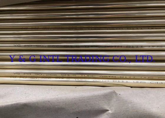 Pipe en alliage de cuivre de surface argentée polissée pour la décoration de meubles